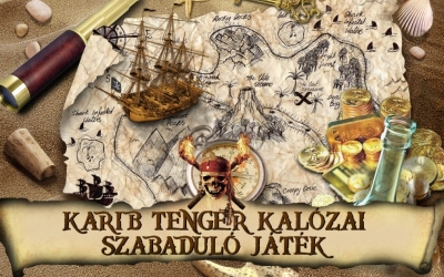 7 fő Karib tenger kalózai szabaduló szoba